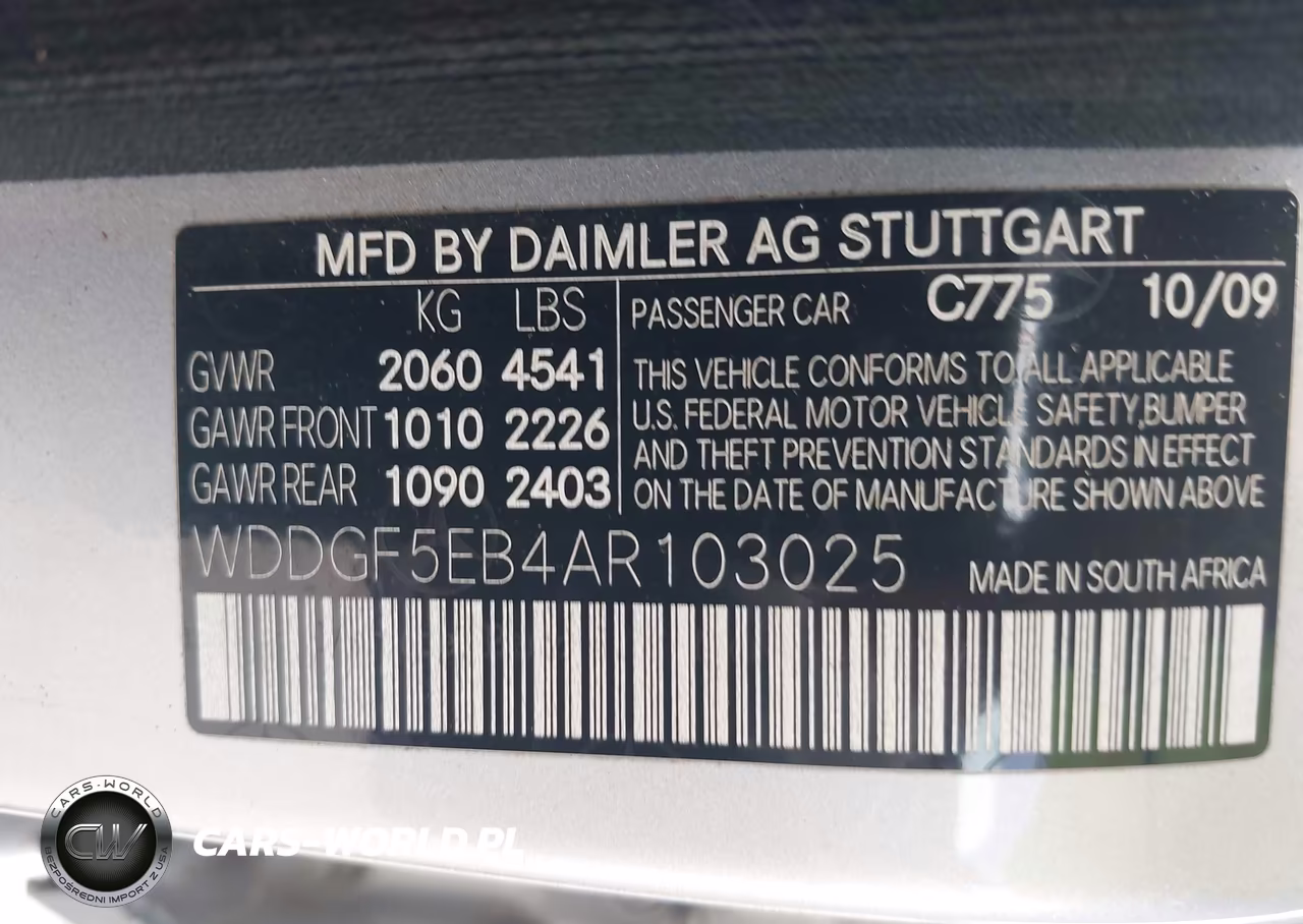 2010 Mercedes-Benz C 300 Sport VIN:WDDGF5EB4AR103025 - 9