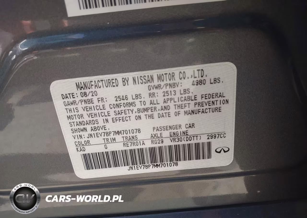2021 Infiniti Q50 Luxe VIN:JN1EV7BP7MM701078 - 9