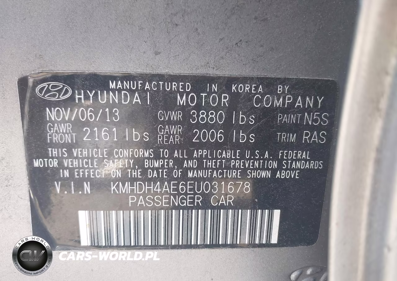 2014 Hyundai Elantra Se VIN:KMHDH4AE6EU031678 - 9