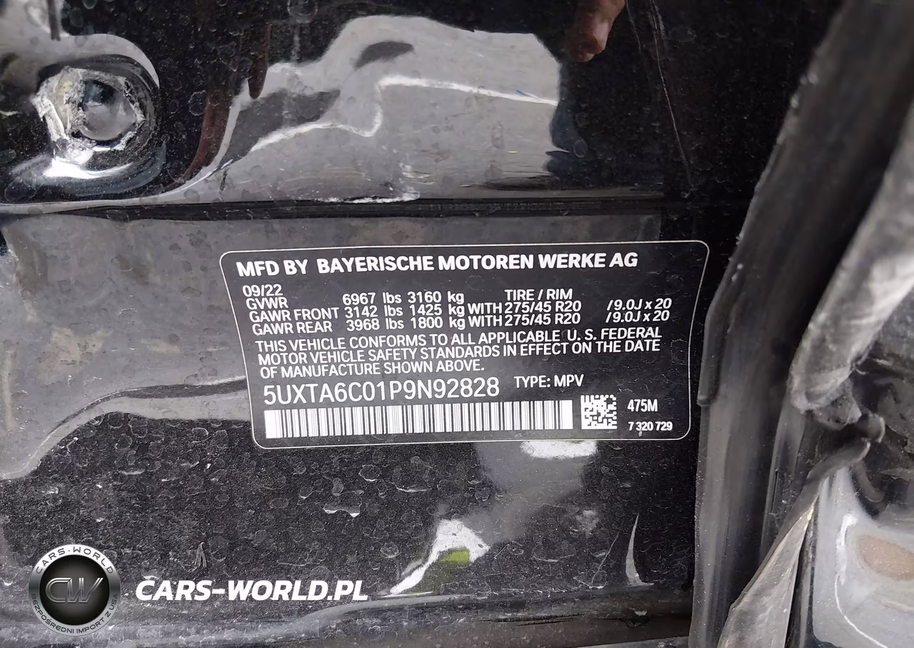 2023 BMW X5 Phev xDrive45E VIN:5UXTA6C01P9N92828 - 9