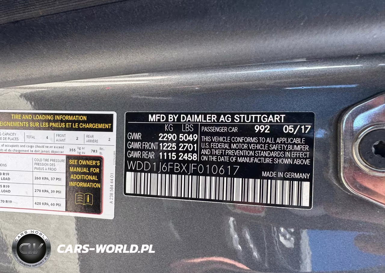 2018 Mercedes-Benz E 400 VIN:WDD1J6FBXJF010617 - 9