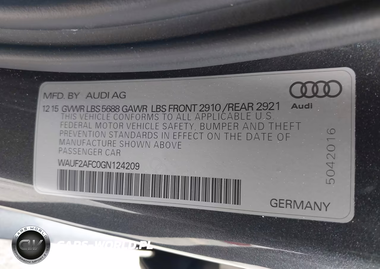 2016 Audi S6 Premium Plus VIN:WAUF2AFC0GN124209 - 9