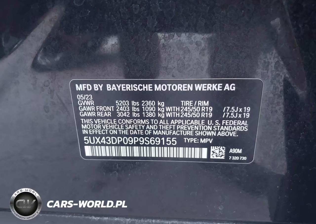 2023 BMW X3 Sdrive30I VIN:5UX43DP09P9S69155 - 9