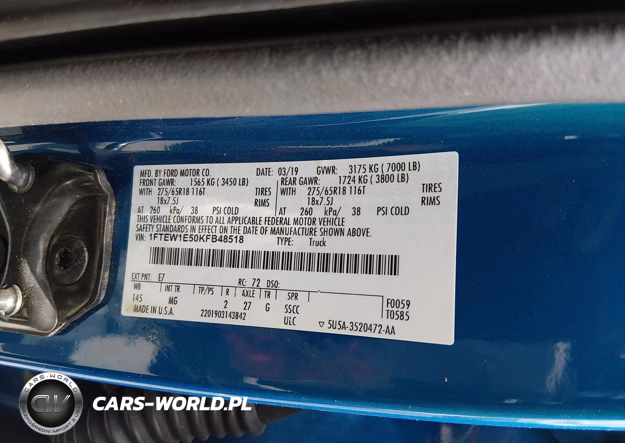 2019 Ford F-150 Xlt VIN:1FTEW1E50KFB48518 - 9