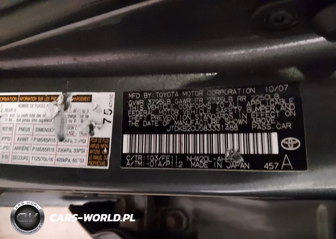 2008 Toyota Prius VIN:JTDKB20U583331488 - 9