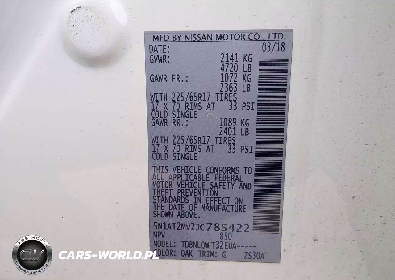 2018 Nissan Rogue Sv VIN:5N1AT2MV2JC785422 - 9