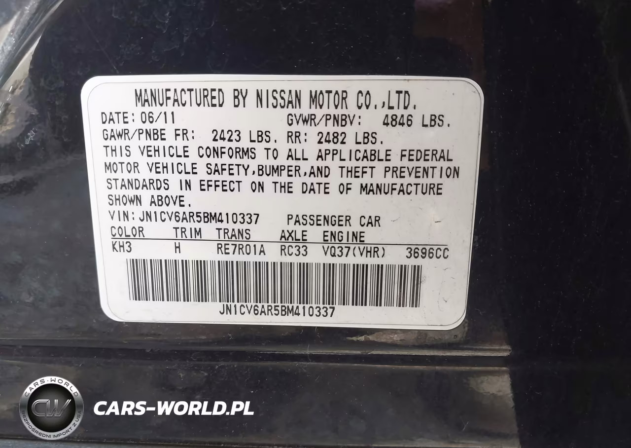 2011 Infiniti G37X VIN:JN1CV6AR5BM410337 - 9