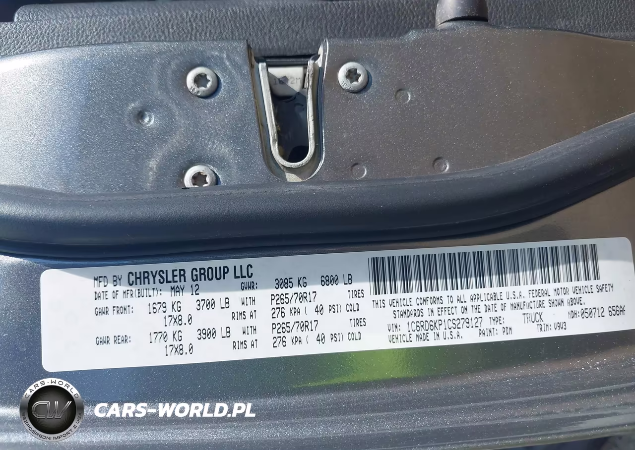 2012 Ram 1500 Tradesman VIN:1C6RD6KP1CS279127 - 9