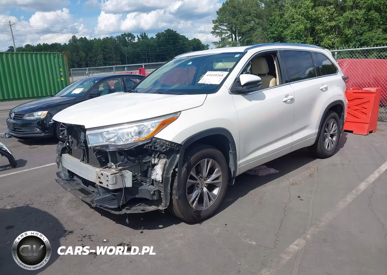 2015 Toyota Highlander Xle V6 VIN:5TDJKRFHXFS167097 - 2