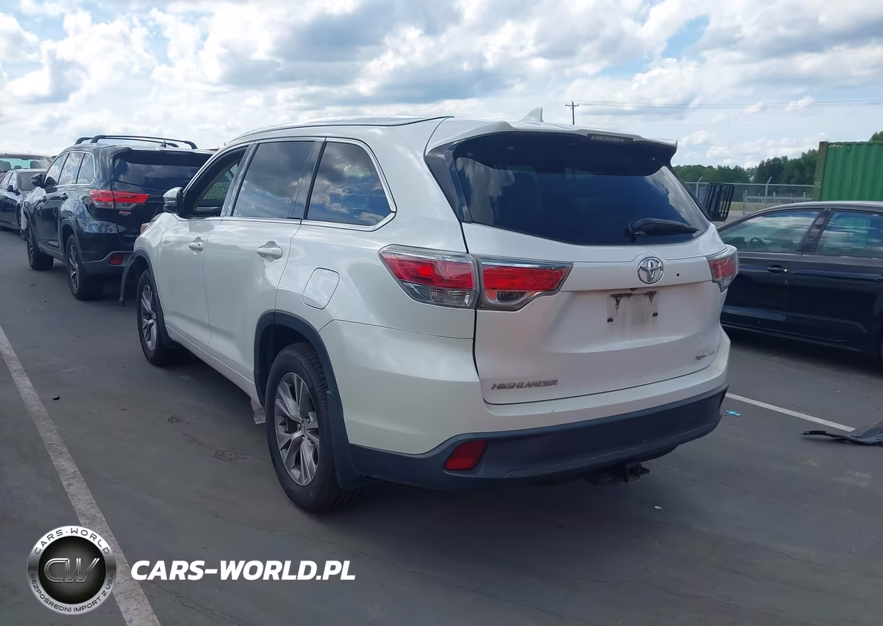 2015 Toyota Highlander Xle V6 VIN:5TDJKRFHXFS167097 - 3