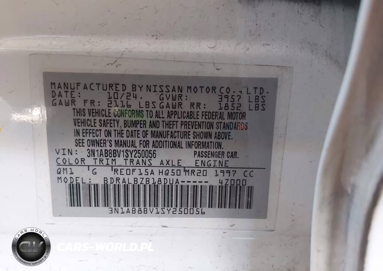 2025 Nissan Sentra S VIN:3N1AB8BV1SY250056 - 9
