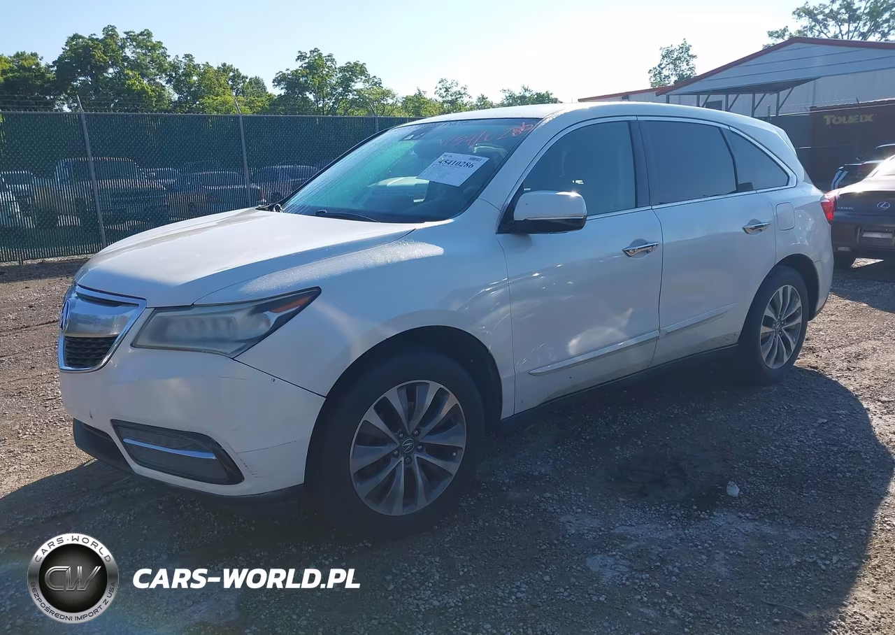 2014 Acura Mdx Technology Package VIN:5FRYD3H48EB005549 - 2