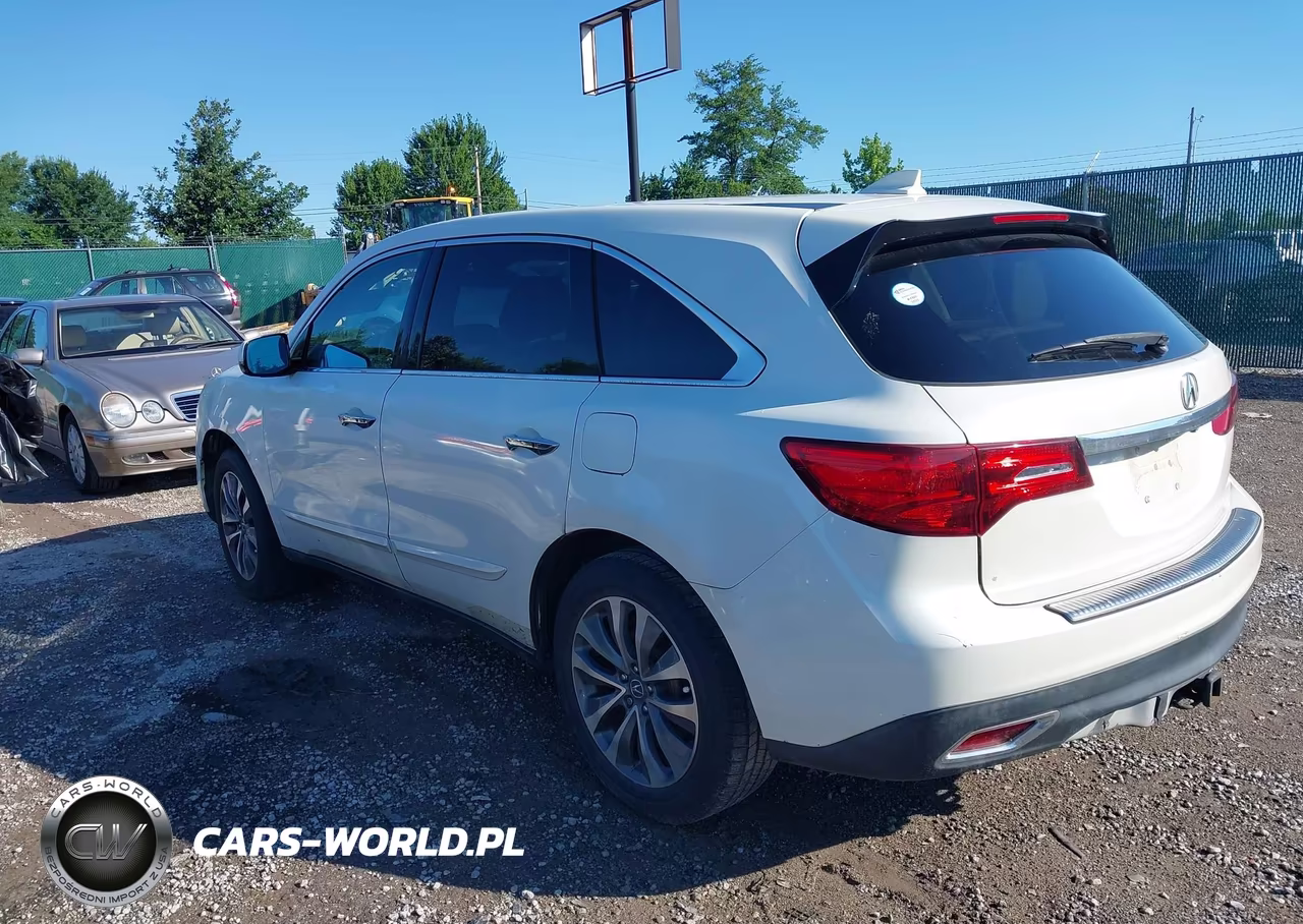 2014 Acura Mdx Technology Package VIN:5FRYD3H48EB005549 - 3