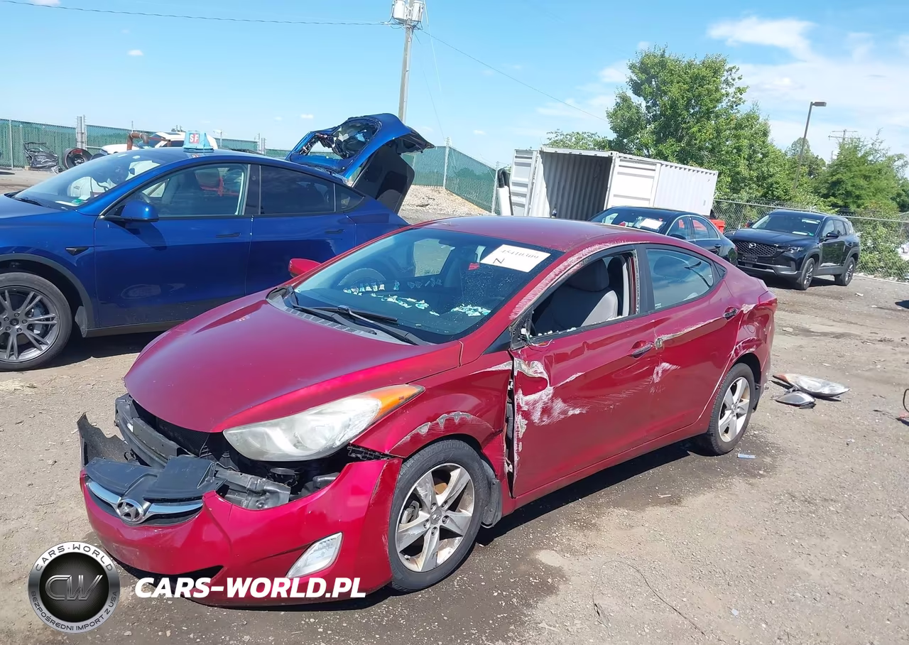 2013 Hyundai Elantra Gls VIN:5NPDH4AE7DH391913 - 2
