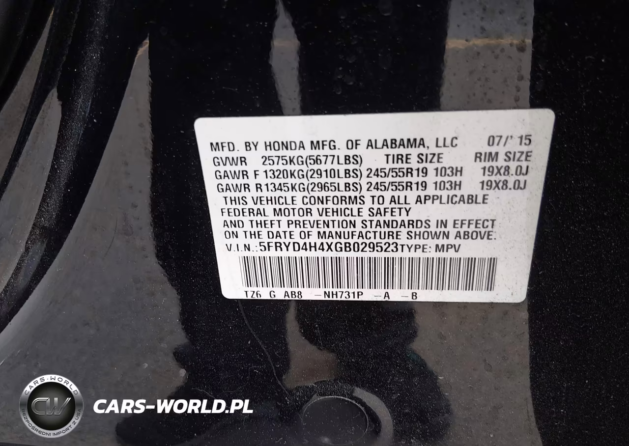 2016 Acura Mdx Technology Acurawatch Plus Packages-Technology Package VIN:5FRYD4H4XGB029523 - 9