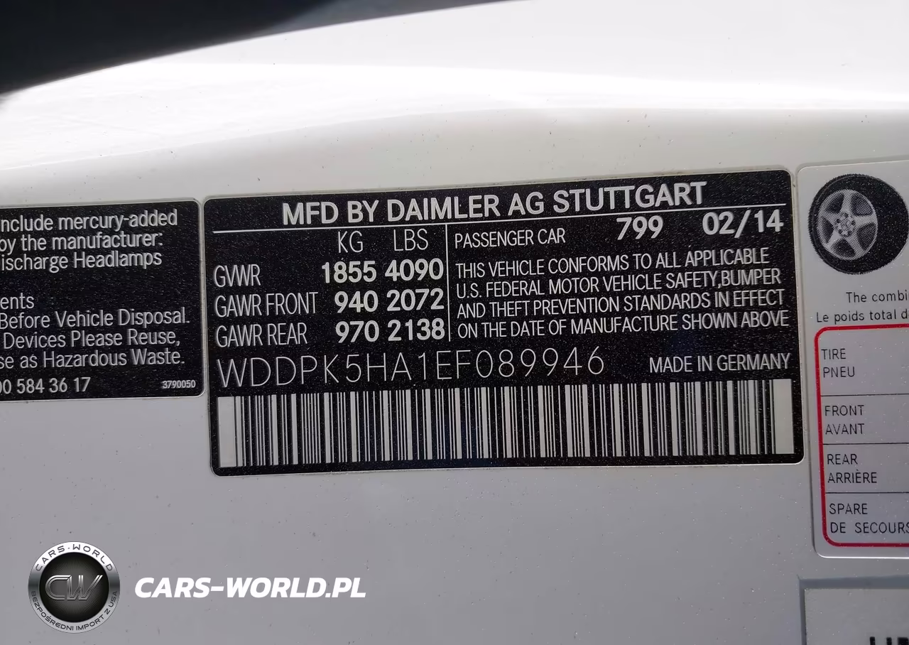 2014 Mercedes-Benz Slk 350 VIN:WDDPK5HA1EF089946 - 9