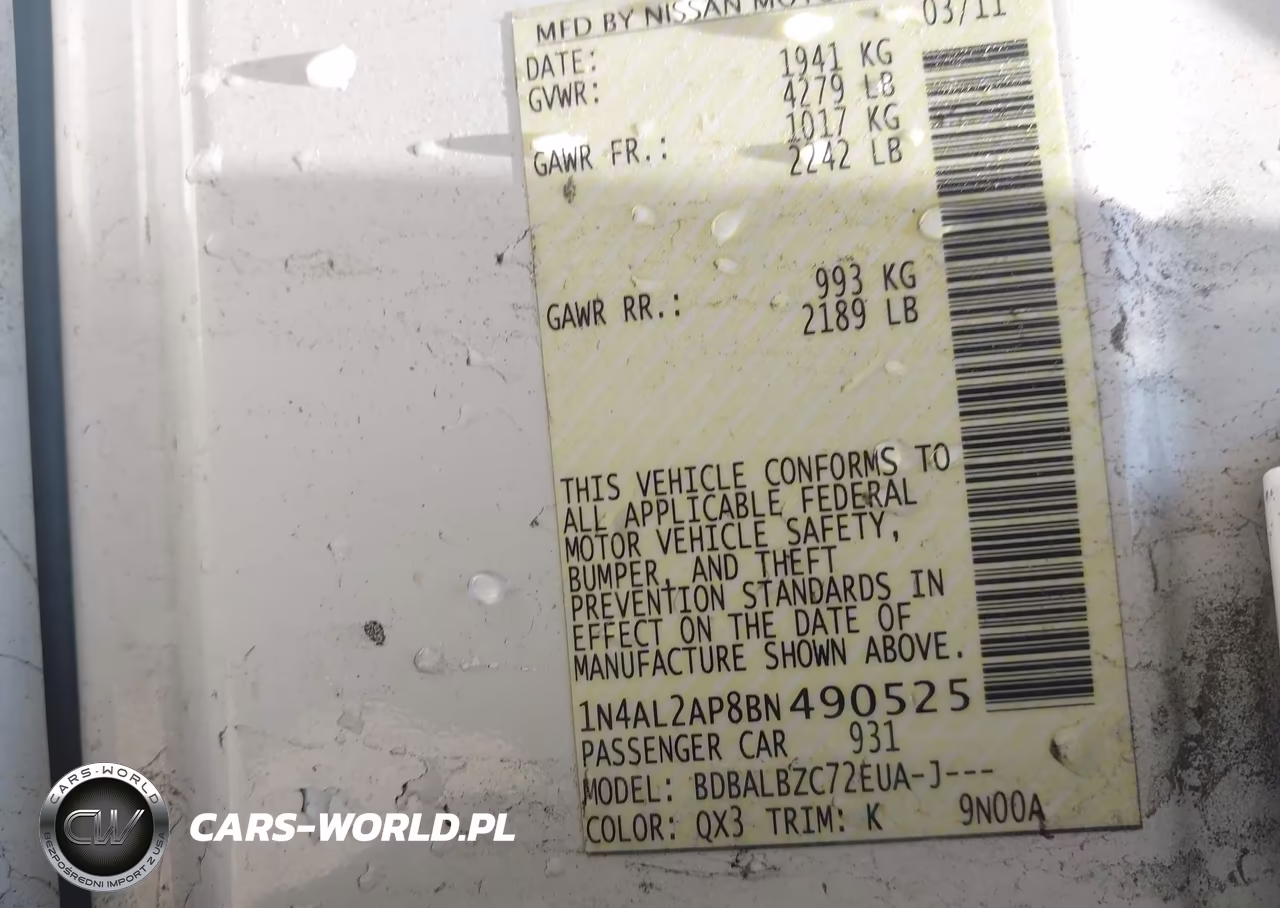 2011 Nissan Altima 2.5 S VIN:1N4AL2AP8BN490525 - 9
