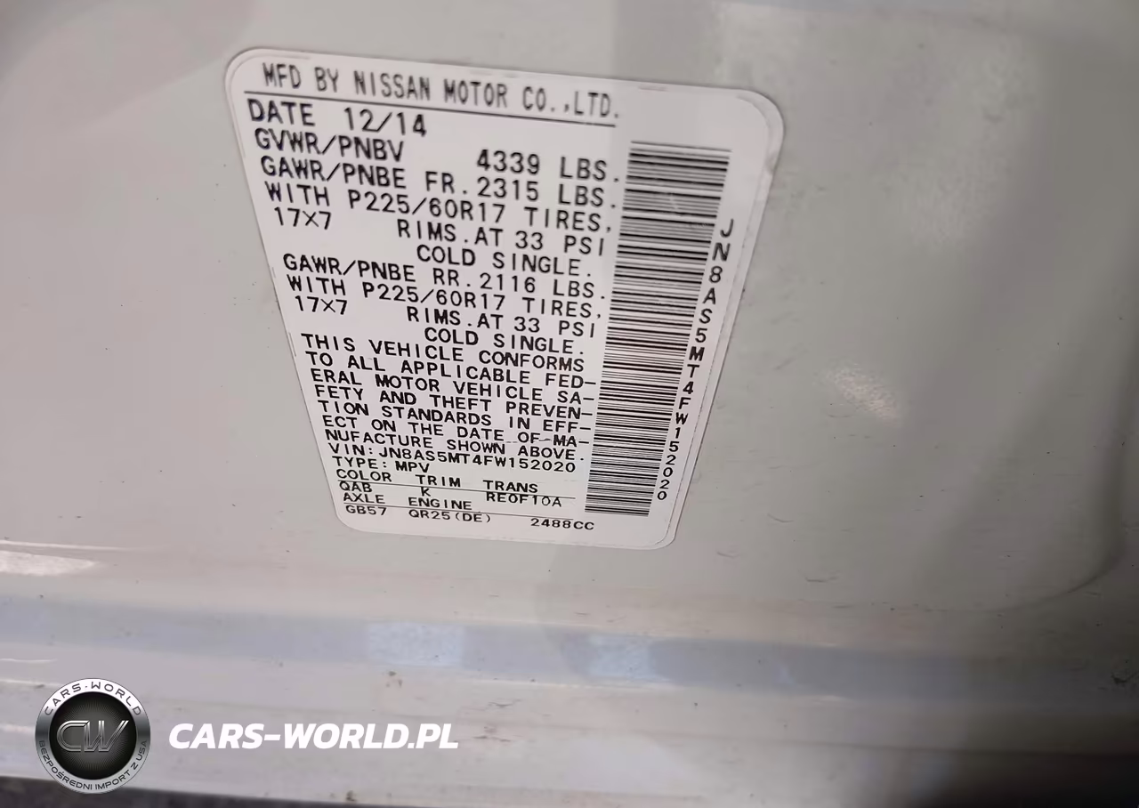 2015 Nissan Rogue Select S VIN:JN8AS5MT4FW152020 - 9