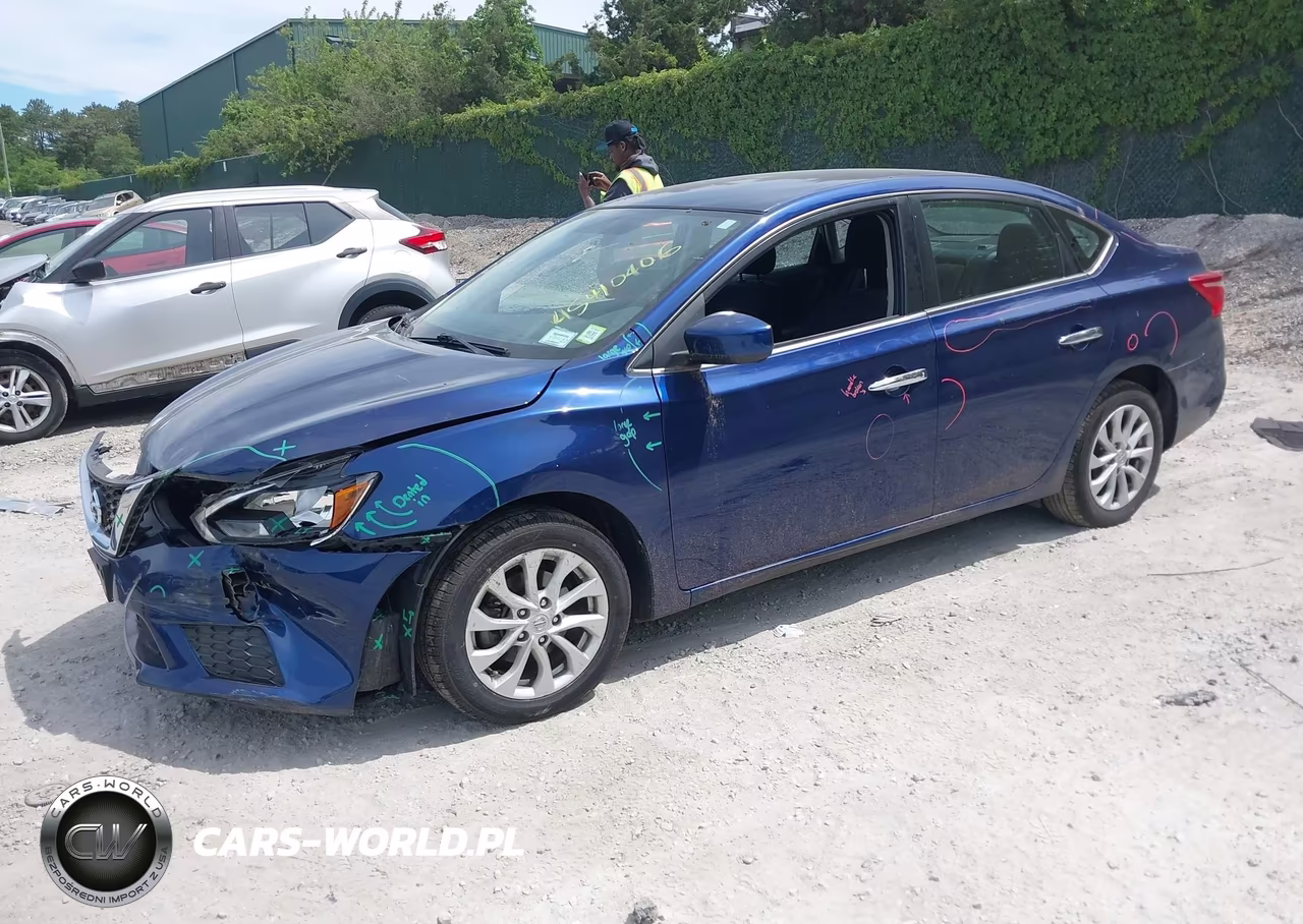 2019 Nissan Sentra Sv VIN:3N1AB7AP2KY447136 - 2