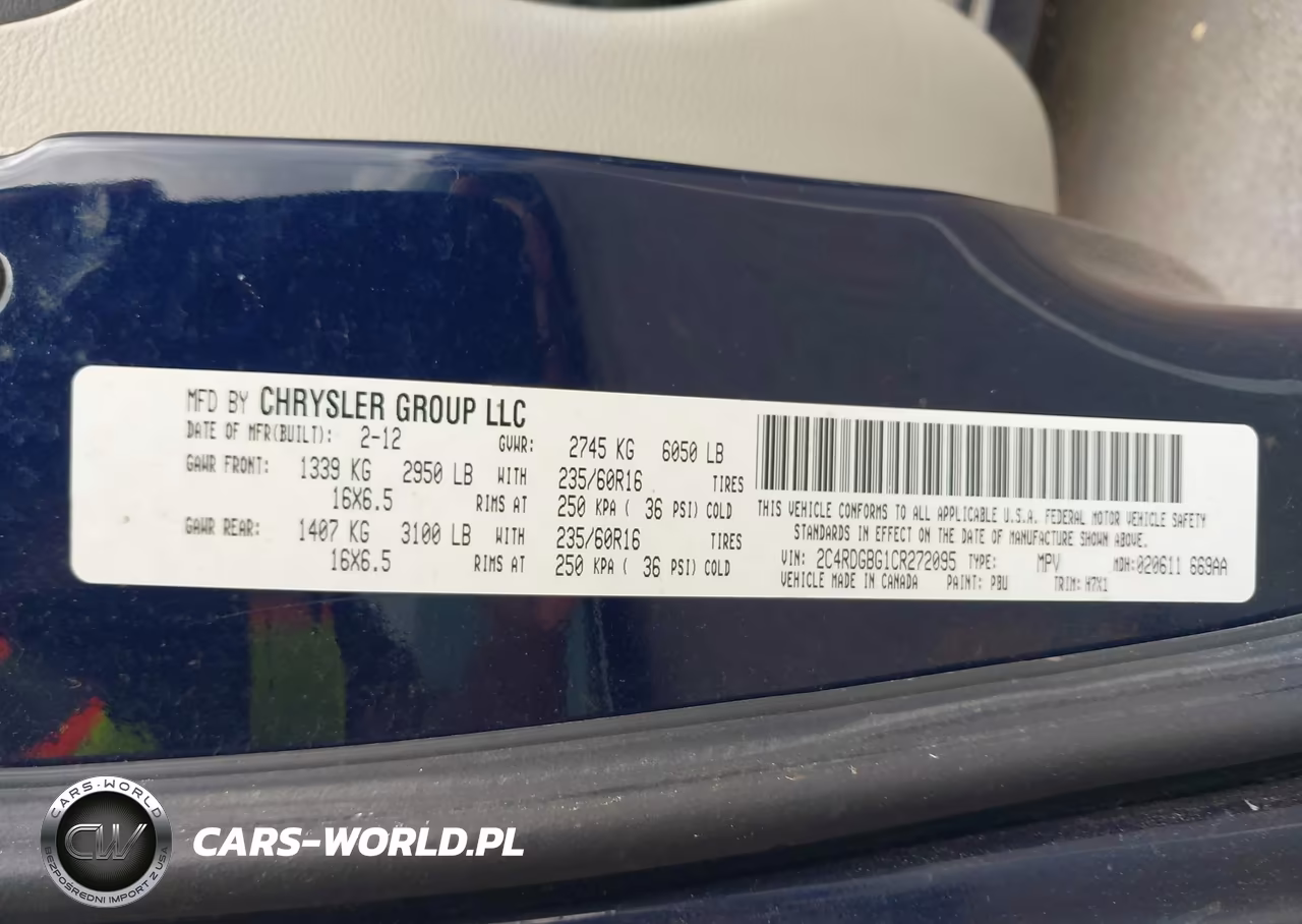 2012 Dodge Grand Caravan Se-Avp VIN:2C4RDGBG1CR272095 - 9