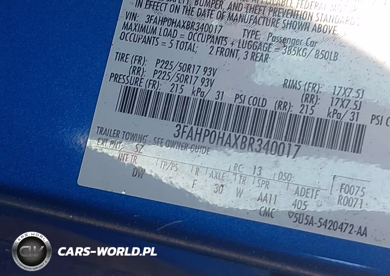 2011 Ford Fusion Se VIN:3FAHP0HAXBR340017 - 12