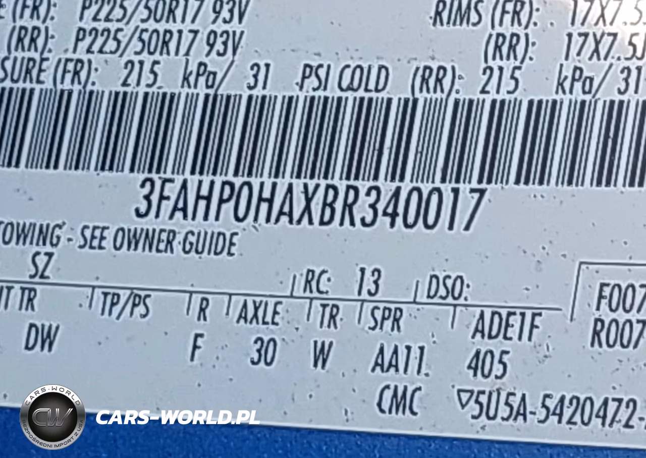 2011 Ford Fusion Se VIN:3FAHP0HAXBR340017 - 9