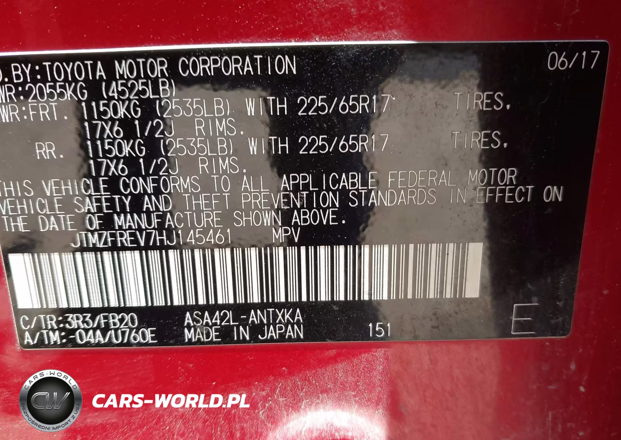 2017 Toyota Rav4 Le VIN:JTMZFREV7HJ145461 - 9