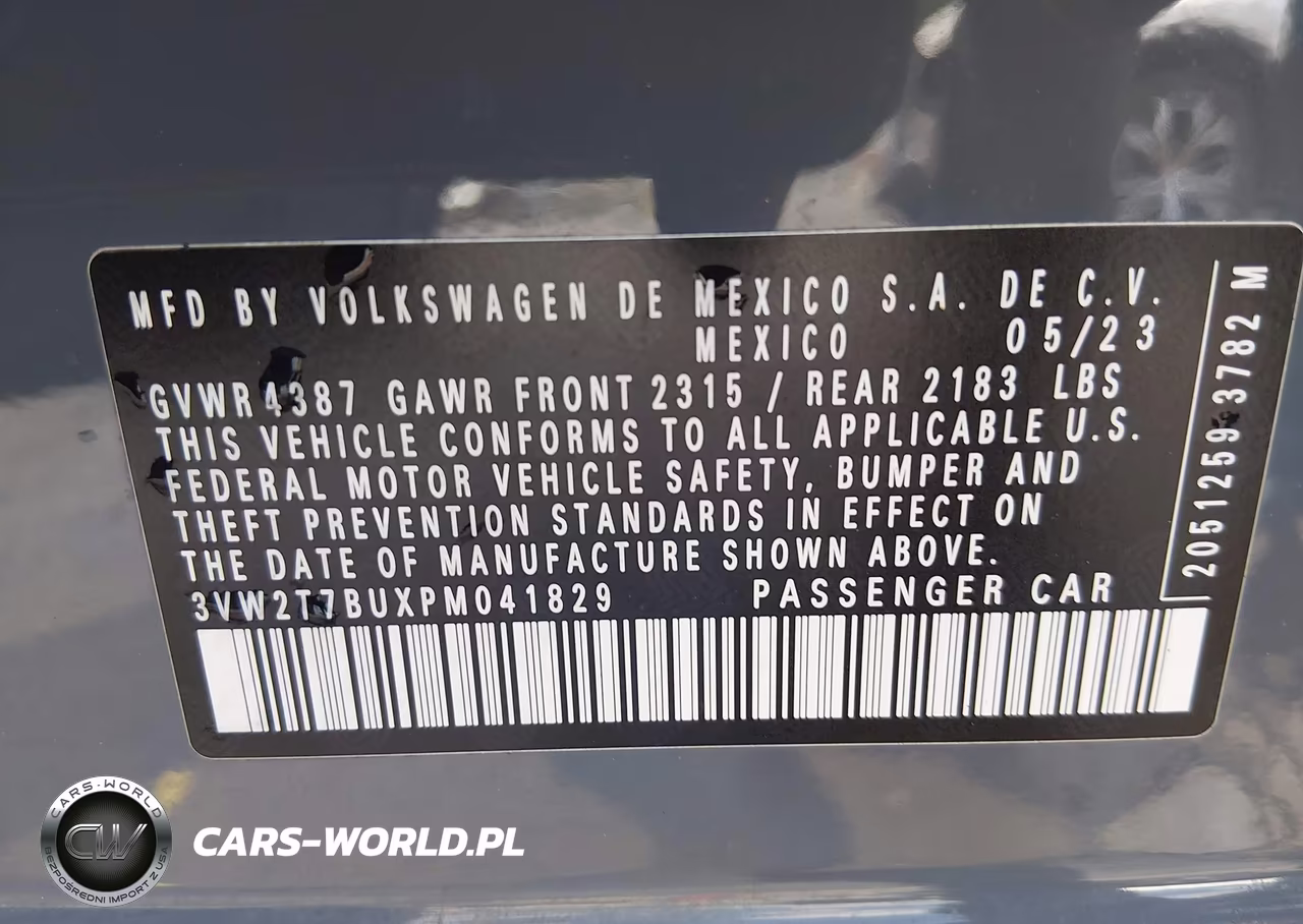 2023 Volkswagen Jetta Gli 2.0T Autobahn VIN:3VW2T7BUXPM041829 - 9