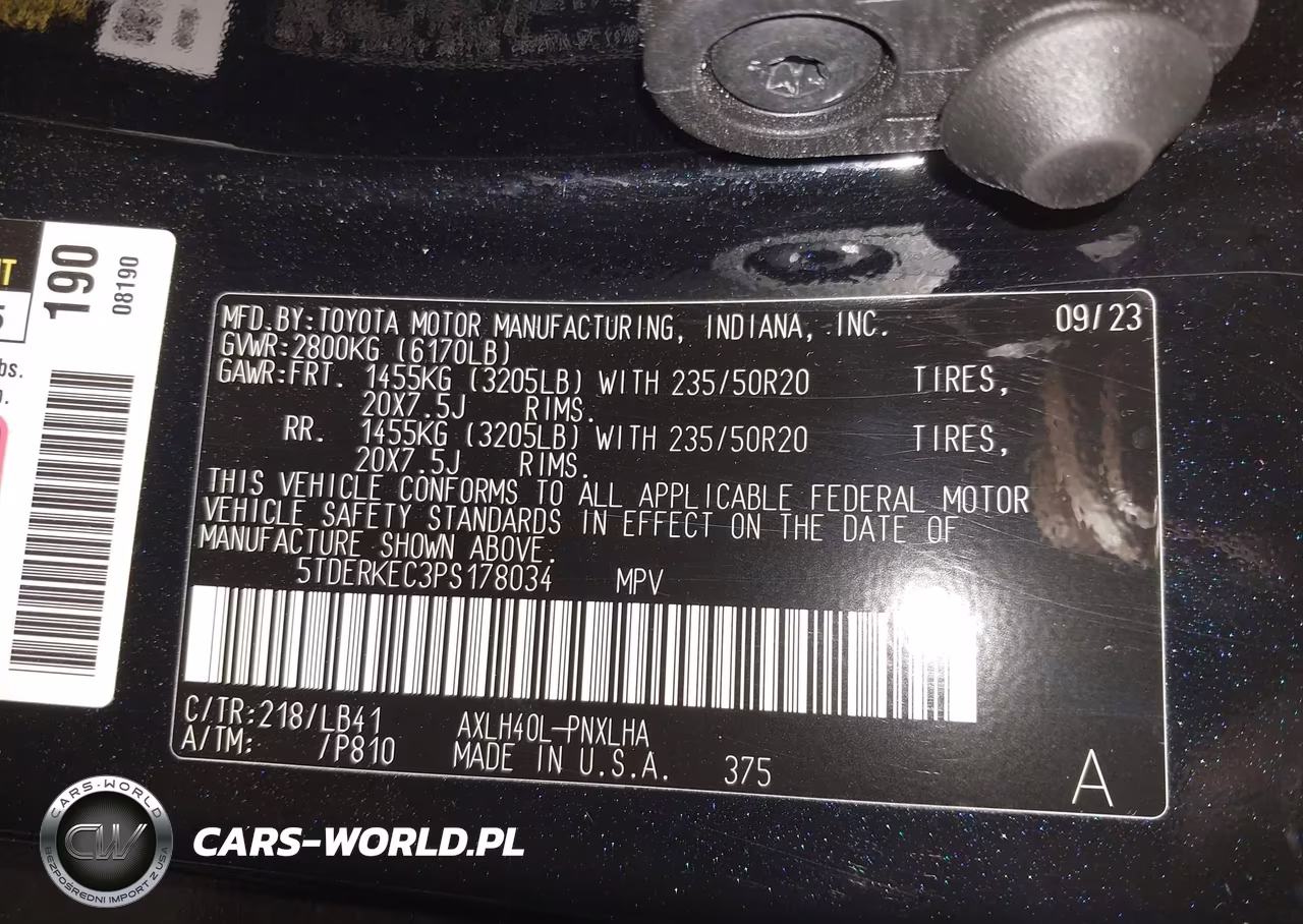 2023 Toyota Sienna Platinum VIN:5TDERKEC3PS178034 - 9