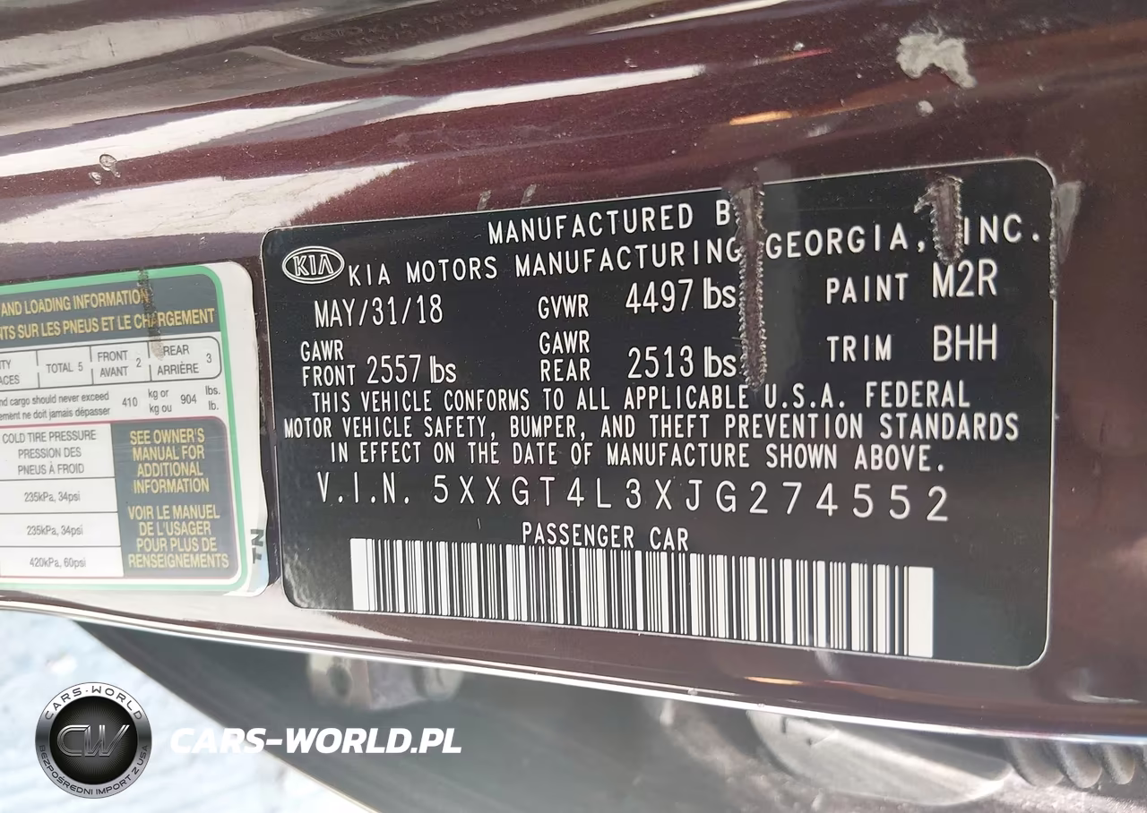 2018 Kia Optima Lx VIN:5XXGT4L3XJG274552 - 9