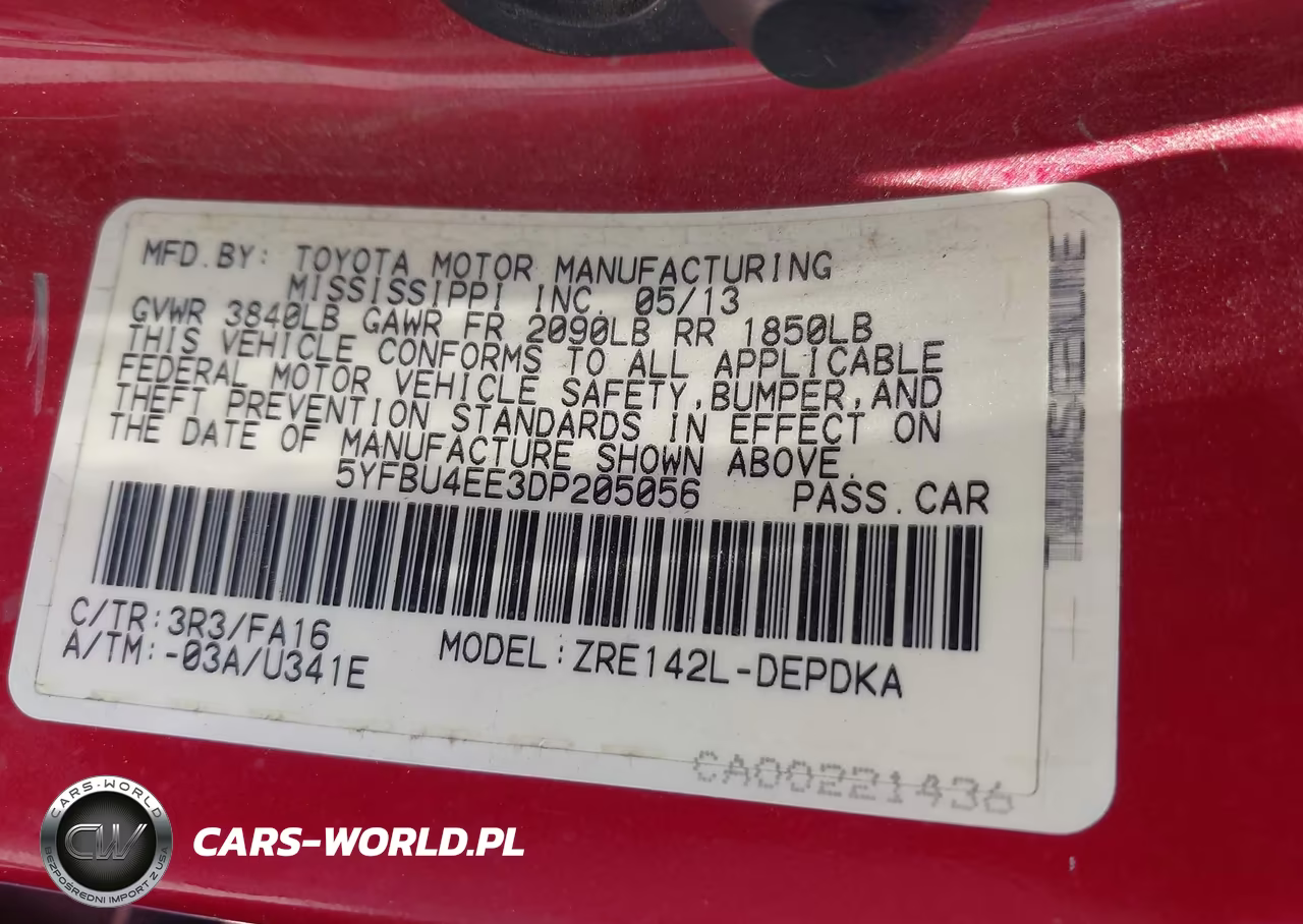 2013 Toyota Corolla L VIN:5YFBU4EE3DP205056 - 9