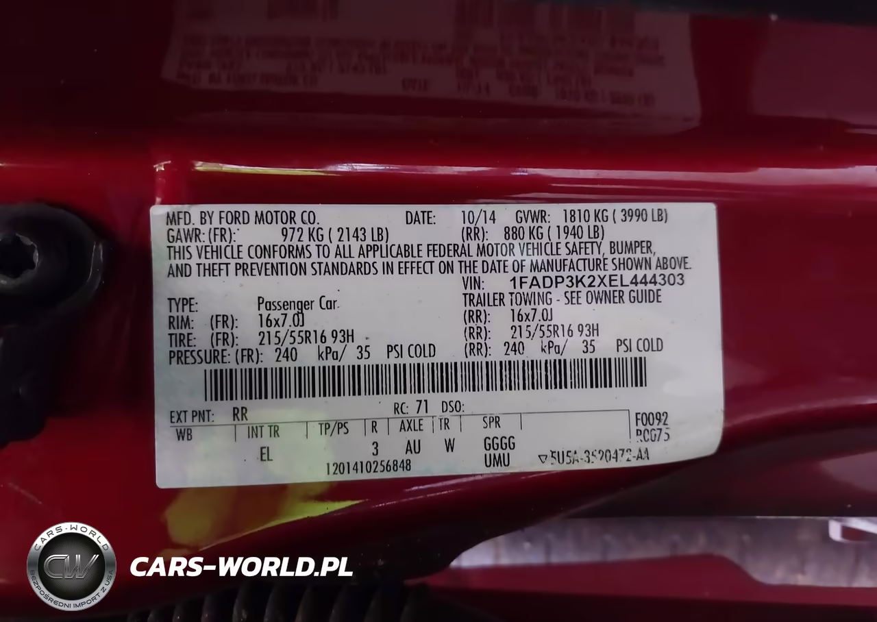 2014 Ford Focus Se VIN:1FADP3K2XEL444303 - 9
