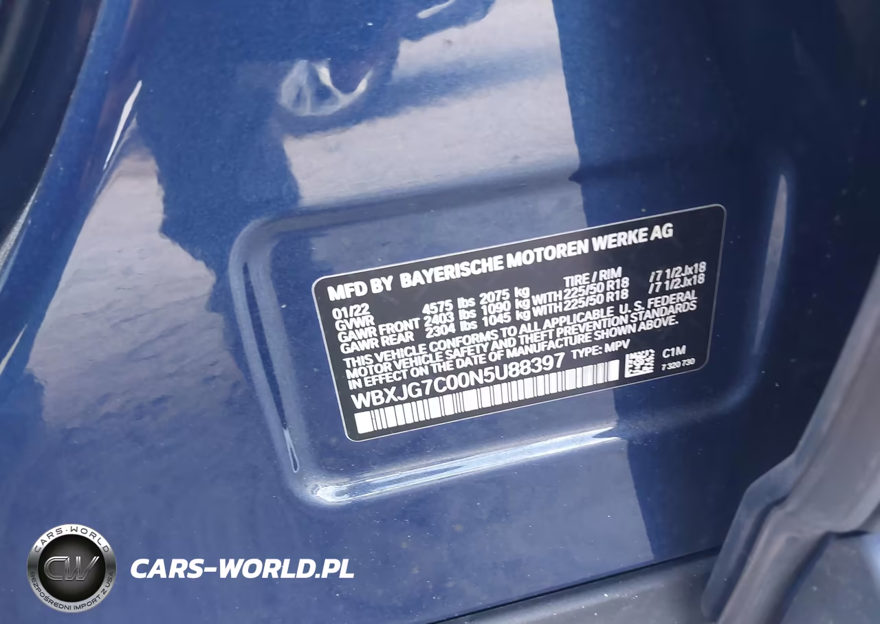 2022 BMW X1 Sdrive28I VIN:WBXJG7C00N5U88397 - 9
