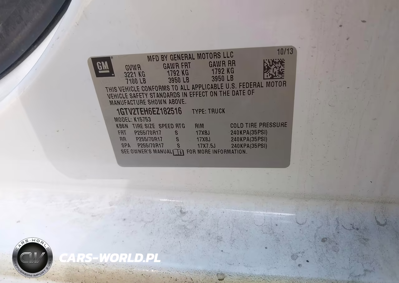 2014 GMC Sierra 1500 VIN:1GTV2TEH6EZ182516 - 9
