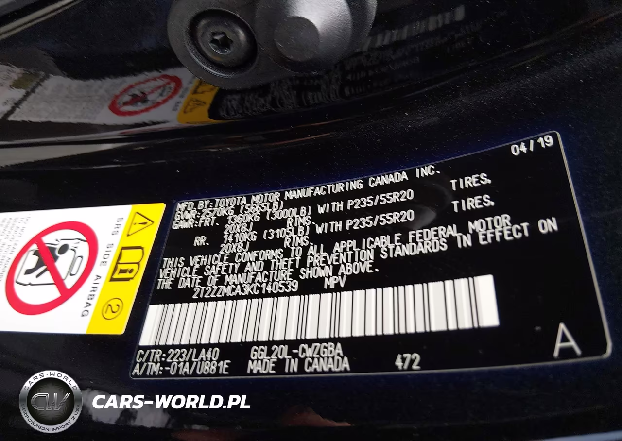 2019 Lexus Rx 350 VIN:2T2ZZMCA3KC140539 - 9