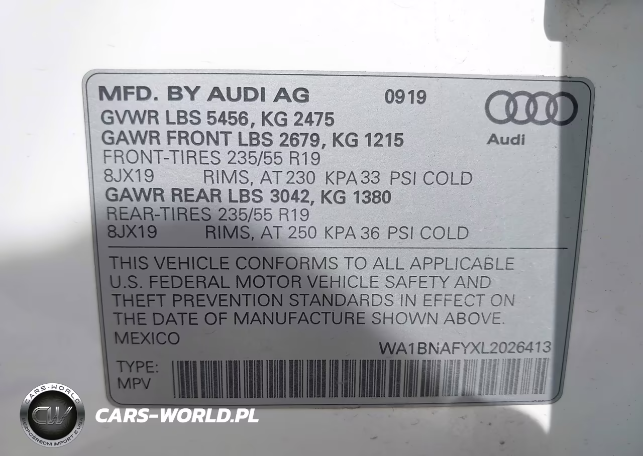 2020 Audi Q5 Premium Plus 45 Tfsi Quattro S Tronic VIN:WA1BNAFYXL2026413 - 9