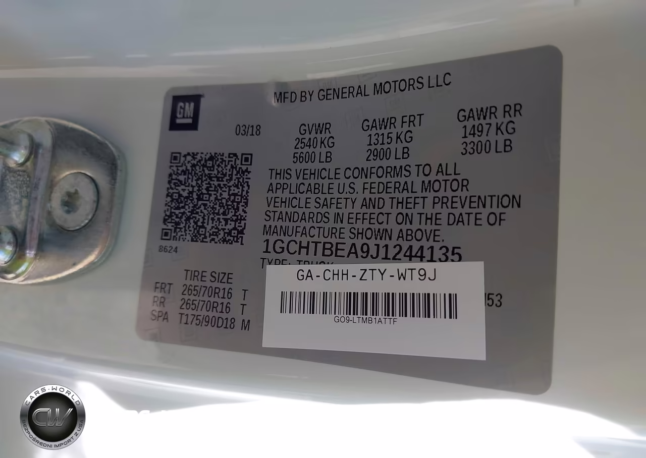 2018 Chevrolet Colorado 4Wd Work Truck VIN:1GCHTBEA9J1244135 - 9