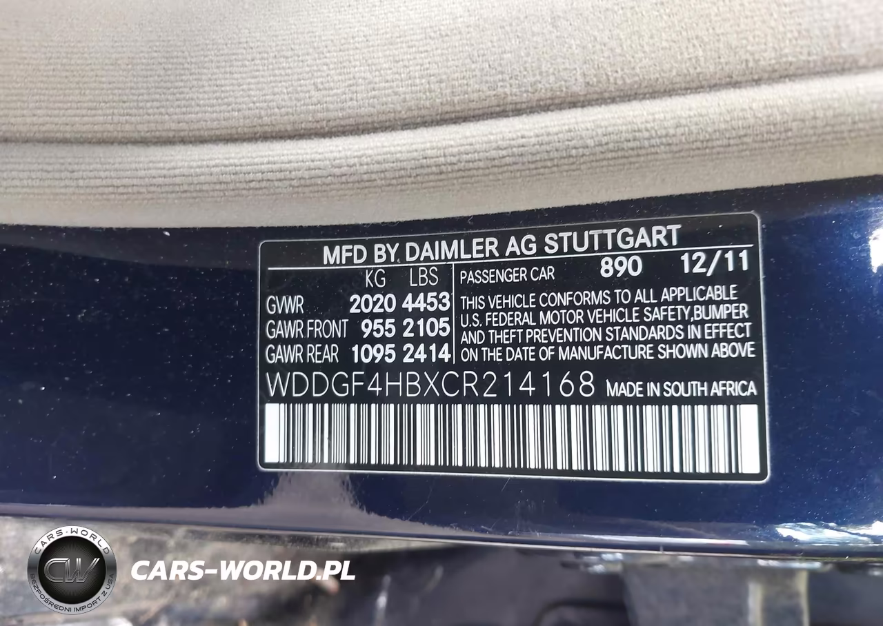 2012 Mercedes-Benz C 250 Luxury VIN:WDDGF4HBXCR214168 - 9
