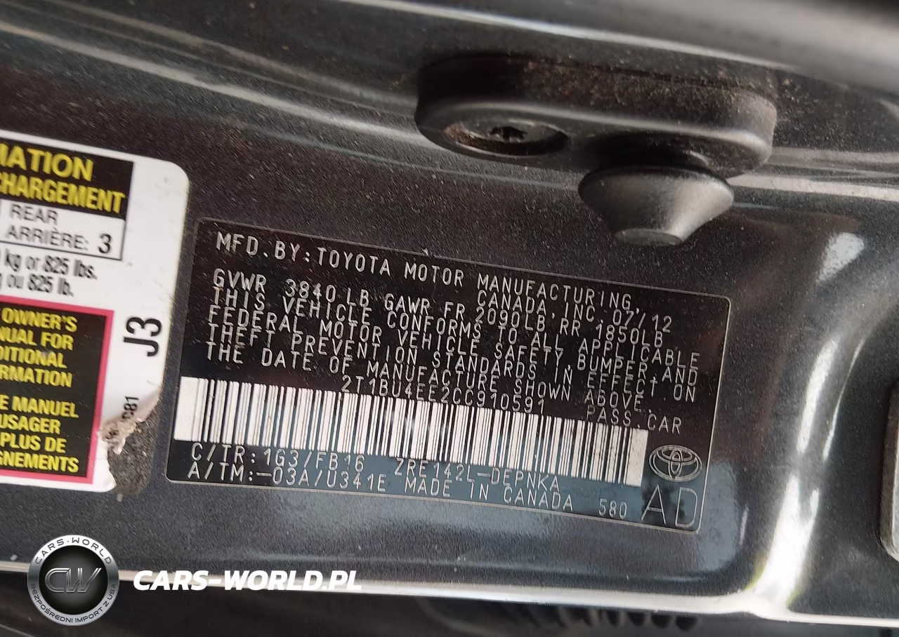2012 Toyota Corolla Le VIN:2T1BU4EE2CC910591 - 9