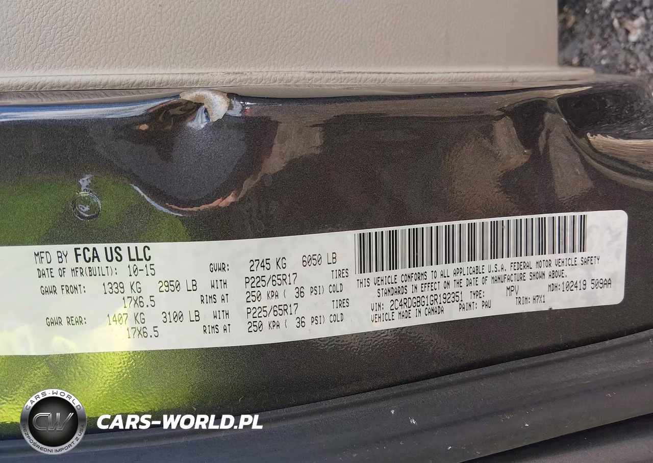 2016 Dodge Grand Caravan American Value Pkg VIN:2C4RDGBG1GR192351 - 9