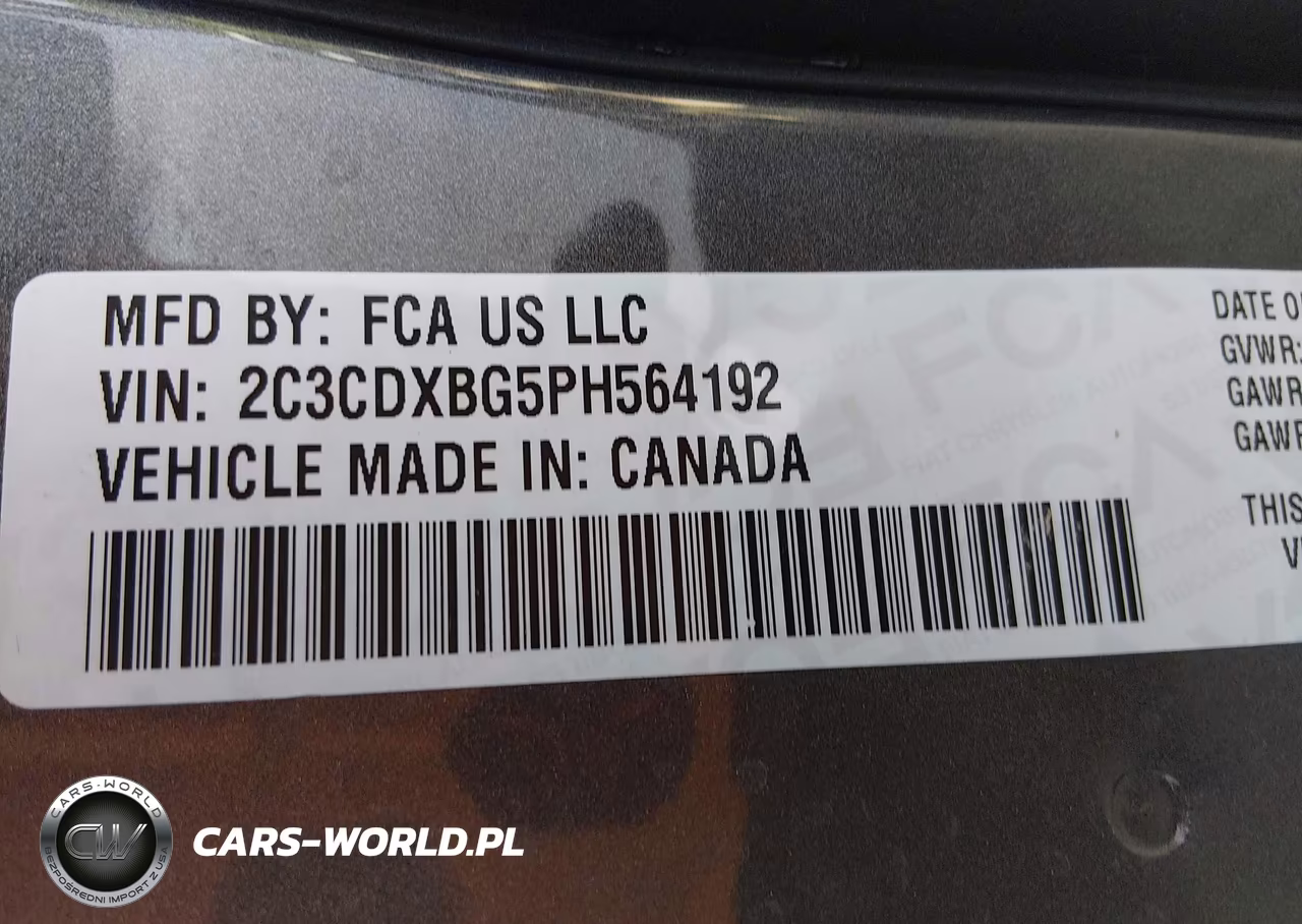 2023 Dodge Charger Sxt VIN:2C3CDXBG5PH564192 - 9