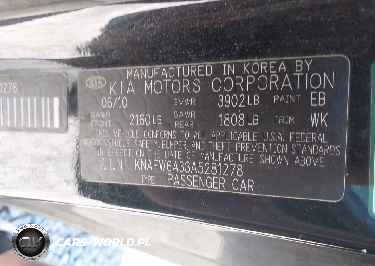 2010 Kia Forte Koup Sx VIN:KNAFW6A33A5281278 - 9
