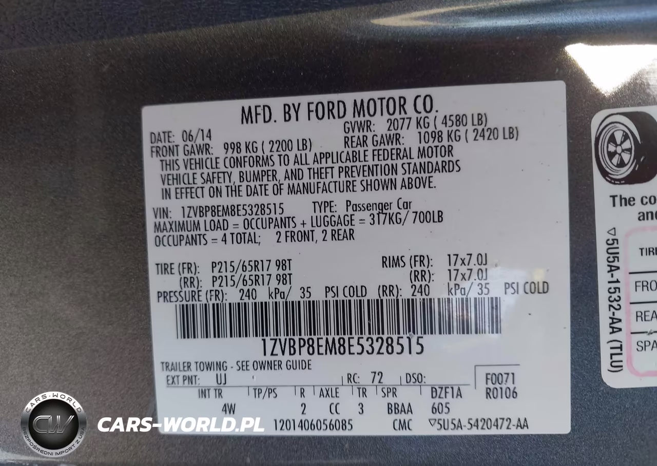 2014 Ford Mustang V6-V6 Premium VIN:1ZVBP8EM8E5328515 - 9