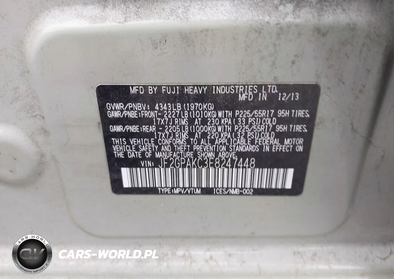 2014 Subaru Xv Crosstrek 2.0I Limited VIN:JF2GPAKC3E8247448 - 9