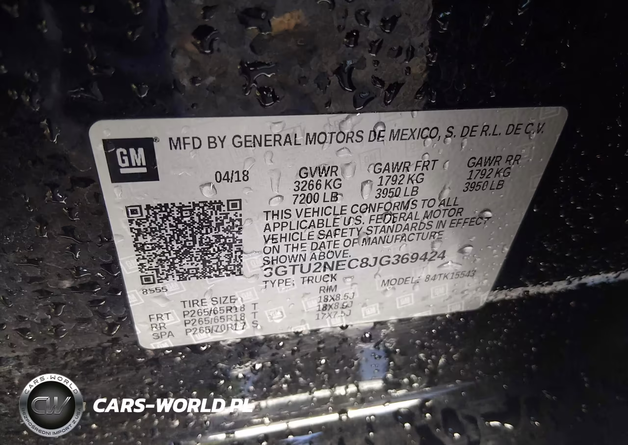 2018 GMC Sierra 1500 Slt VIN:3GTU2NEC8JG369424 - 9