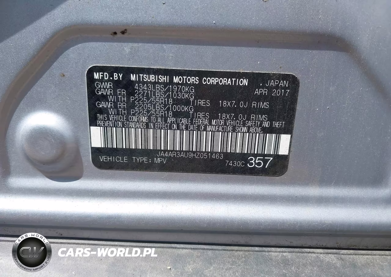 2017 Mitsubishi Outlander Sport 2.0 Le VIN:JA4AR3AU9HZ051463 - 9