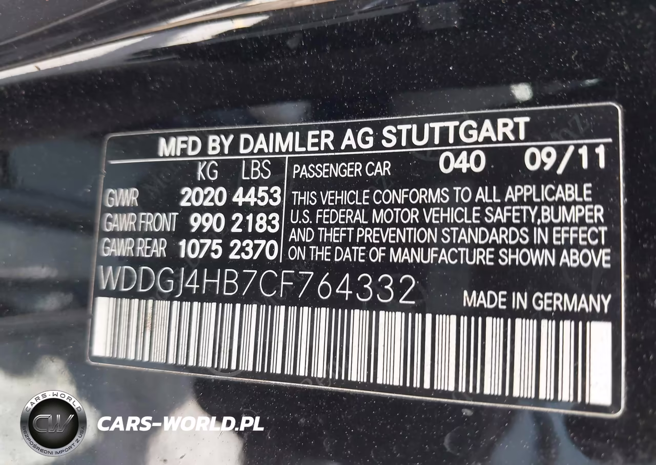 2012 Mercedes-Benz C 250 VIN:WDDGJ4HB7CF764332 - 9