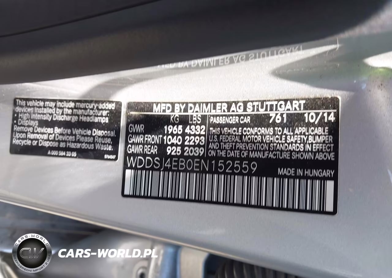 2014 Mercedes-Benz Cla 250 VIN:WDDSJ4EB0EN152559 - 9
