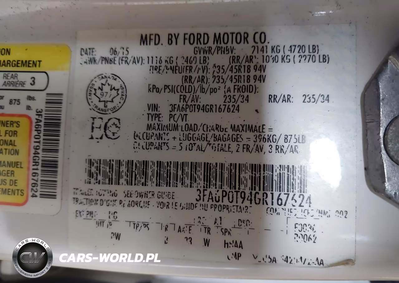 2016 Ford Fusion Se VIN:3FA6P0T94GR167624 - 9
