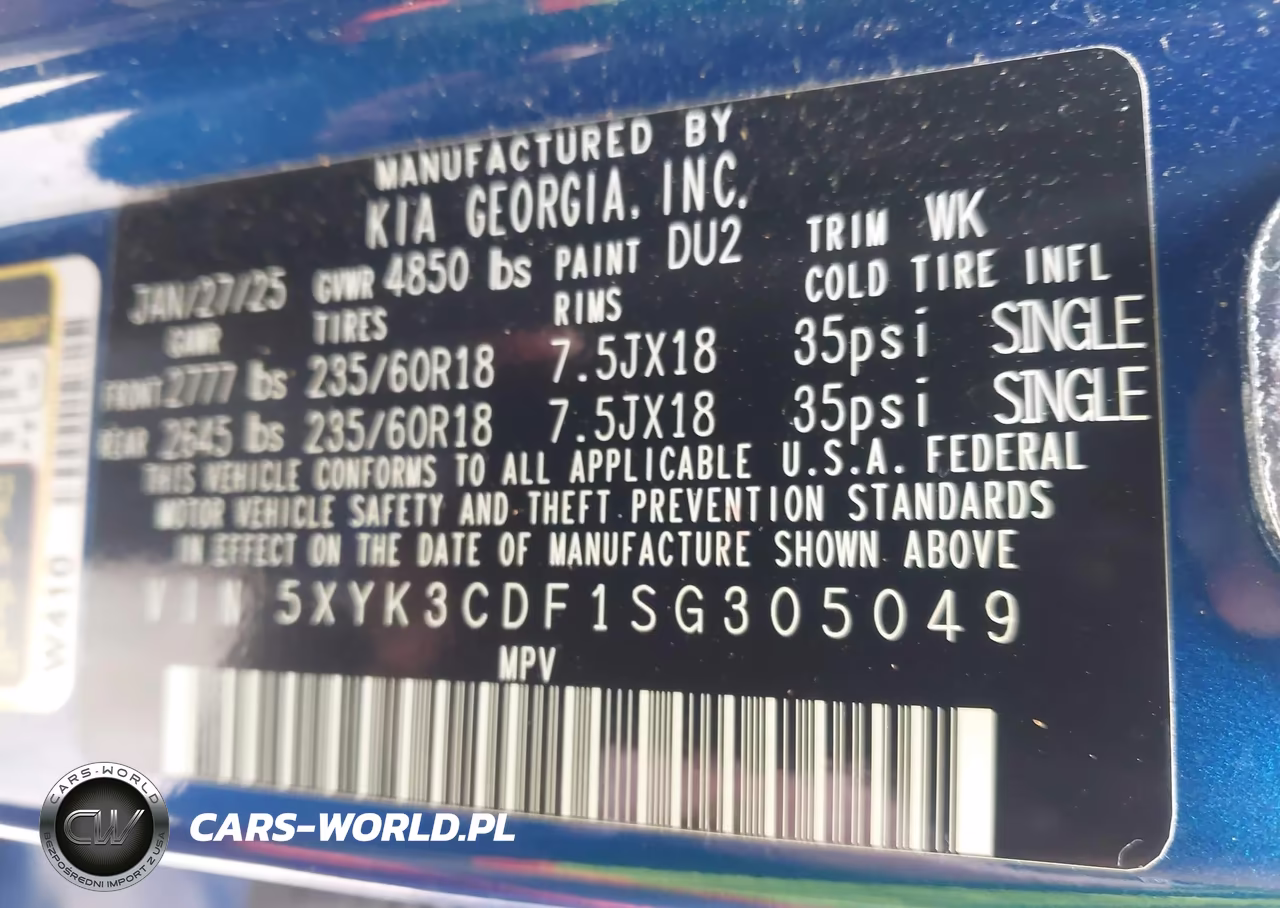 2025 Kia Sportage Ex VIN:5XYK3CDF1SG305049 - 9